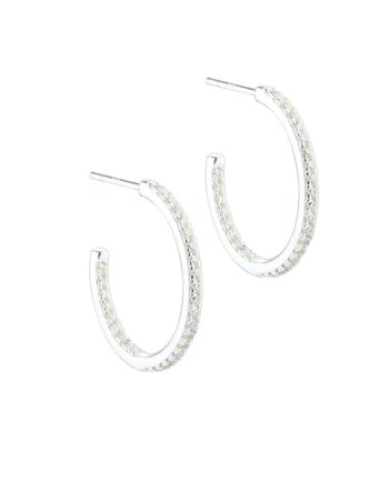 Daphne Hoop Medium  Silver