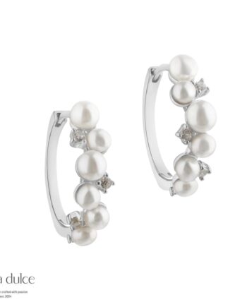 Darling Bubbels Hoop  Silver