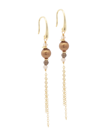 Eira Pearl Earring  Golden