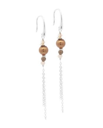 Eira Pearl Earring  Silver