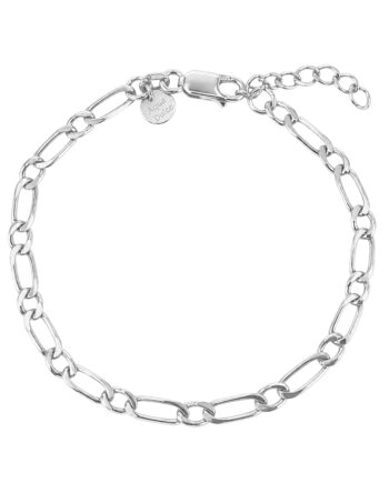 Figaro One Bracelet  Silver