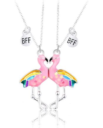 Flamingo Veninde Halskæde Pink Fun