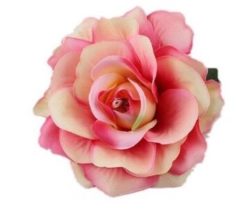 Hårrose Stofrose Hårklips Brochepin Gammelrosa