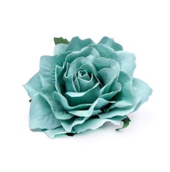 Hårrose Stofrose Hårklips Brochepin Mint