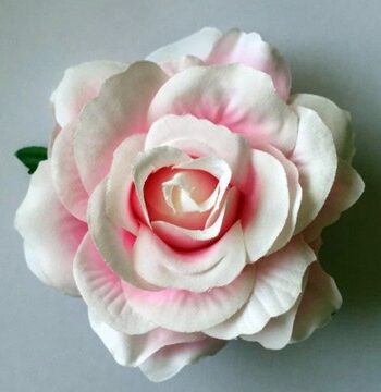 Hårrose Stofrose Hårklips Brochepin Sart Lyserød
