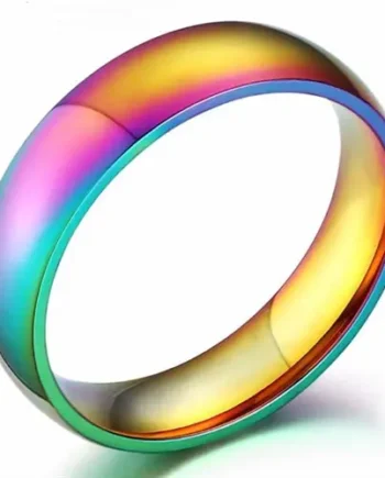 Lgbt Ring Fantastisk Farve Spil Stål