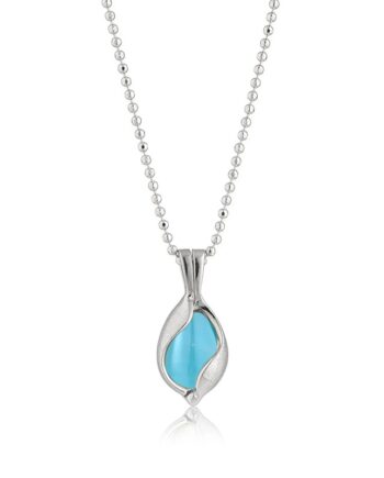 Lille Smykke Med Aqua Calcedon