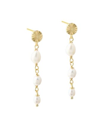 Line Pearl Long  Golden