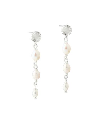 Line Pearl Long  Silver