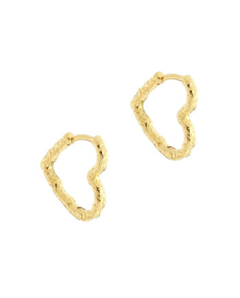 Love Heart Hoop  Golden