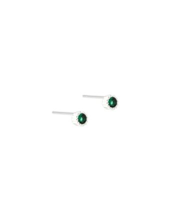Lumi Verde Earstud  Silver