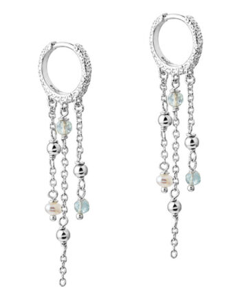 Lunella Sky Hoop  Silver
