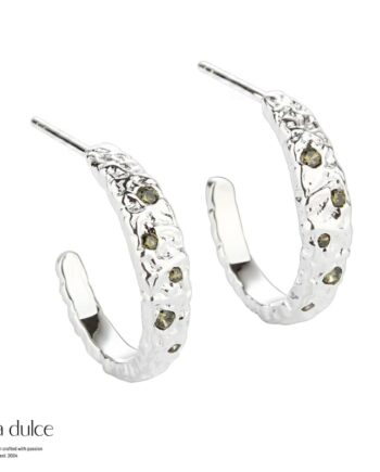 Mess Hoop Olive Big  Silver