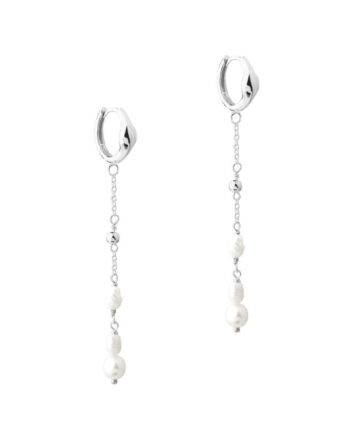 Moonlight Hoop  Silver