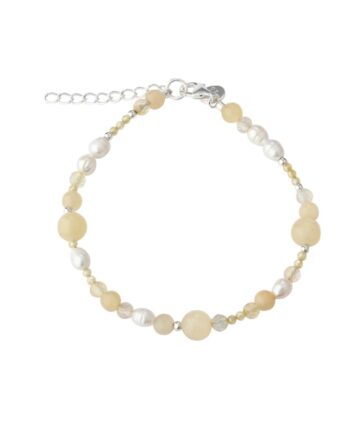 Moonlight Pearl Bracelet  Silver