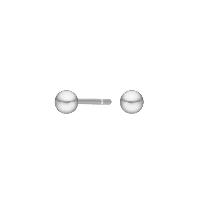 Nordahl Andersen Rhod Sølvørestikker Kugle 3mm