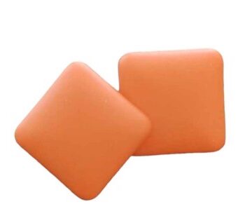 øreringe Klassiske Firkantet Plast øreringe Orange