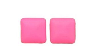 øreringe Klassiske Firkantet Plast øreringe Pink