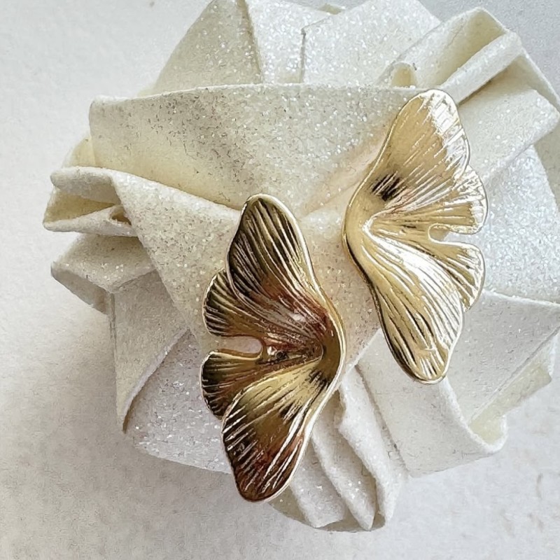 øreringe ørestikker Friihof Siig Guldbelagt Butterfly
