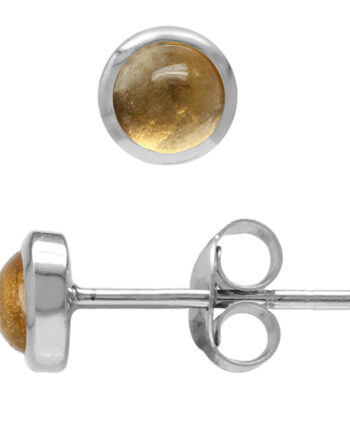 ørestikker Med Citrin ø4mm Par