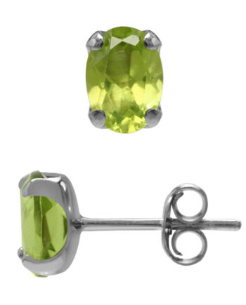 ørestikker Med Peridot 7x5mm Sæt