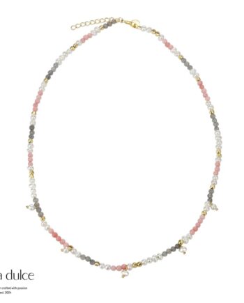 Opal Love Necklace  Golden