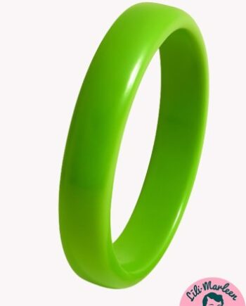 Plastik Armring Græsgrøn Retro Bangle Cuff Rund Græsgrøn
