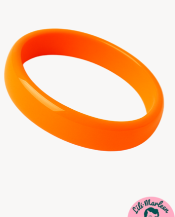 Plastik Armring Orange Retro Bangle Cuff Rund Orange