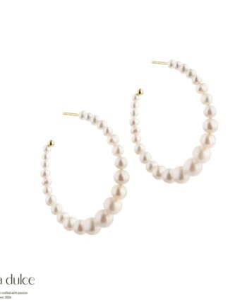 Pretty Nina Giant Hoop  Golden