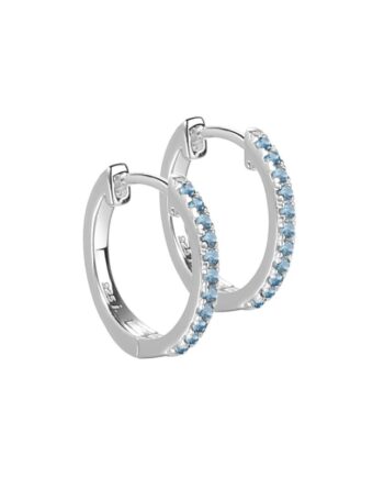 Ranva Sky Medium Hoop  Silver