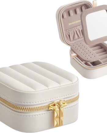 Rejsesmykkeskrin Anah Cloud White