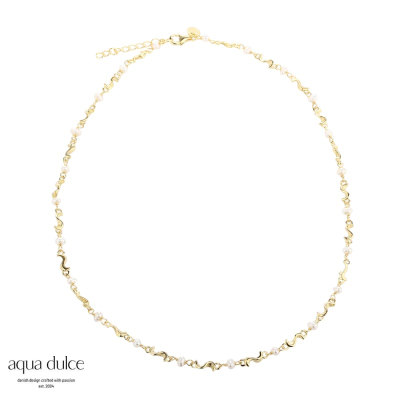 Rhumba Pearl Necklace Golden