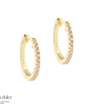 Rose Raya Medium Hoop  Golden
