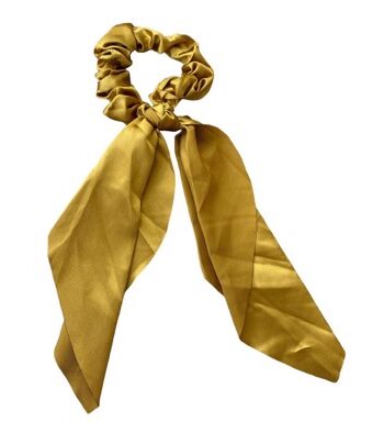Scrunchi Med Lille Tørklæde Guld