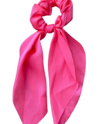 Scrunchi Med Lille Tørklæde Hot Pink