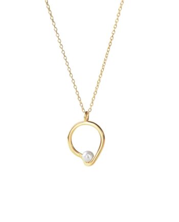 Sela Pearl Necklace  Golden