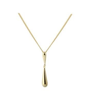 Shiny Drop Necklace  Golden