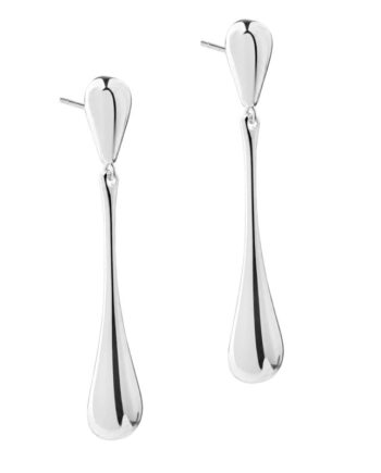 Shiny New Big Drop Earring  Silver
