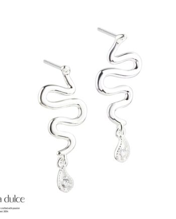 Snake Vims Earstud  Silver