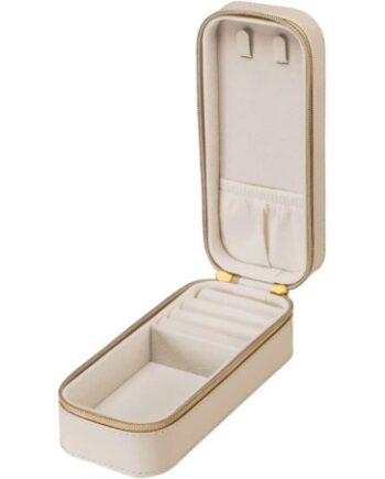 Stilfuld Pure Smykke Organizer   Opbevaringsæske Beige