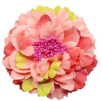 Stor Hårblomst Stofblomst Brochepin Mint Sommermelon