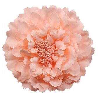 Stor Hårblomst Stofblomst Brochepin Peach