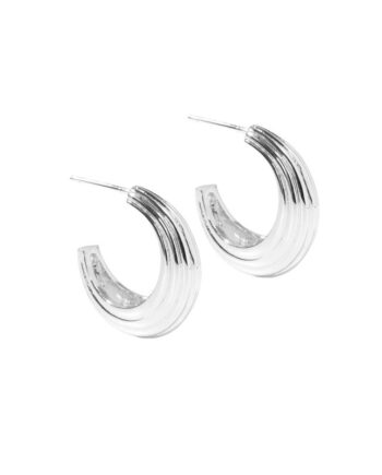 Sue Hoop Big  Silver