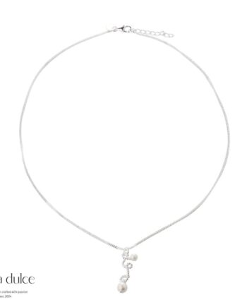 Swirl Love Necklace  Silver
