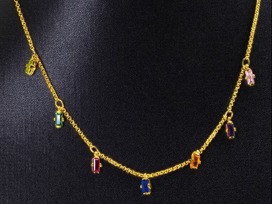 Thomas Sabo Halskæde Med Farverige Sten 42cm