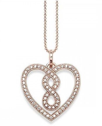 Thomas Sabo Rosegold Infinity Halskæde 45cm