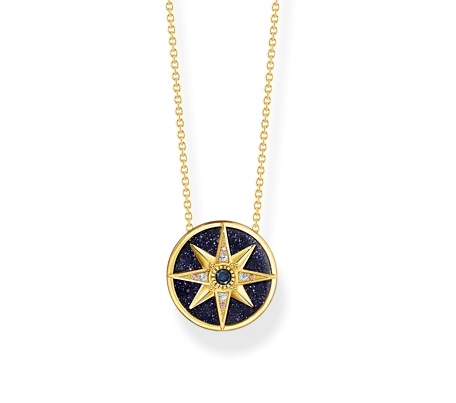 Thomas Sabo Royalty Star Guld Halskæde 45cm