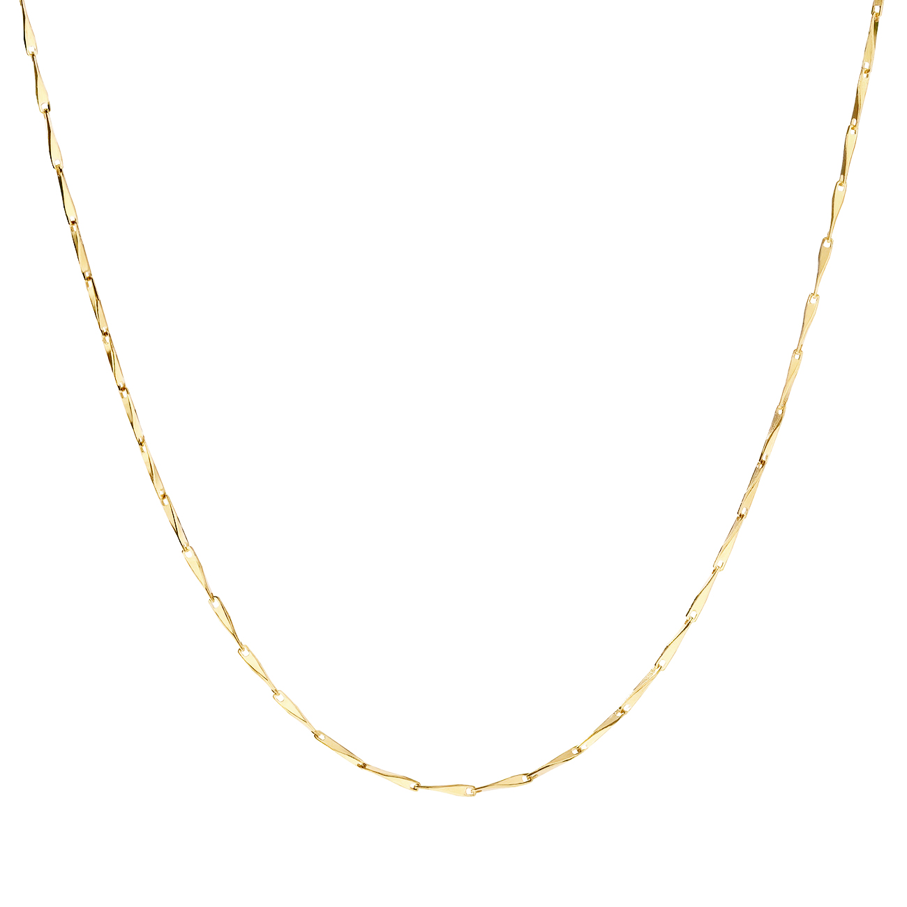 Twisty Necklace  Golden