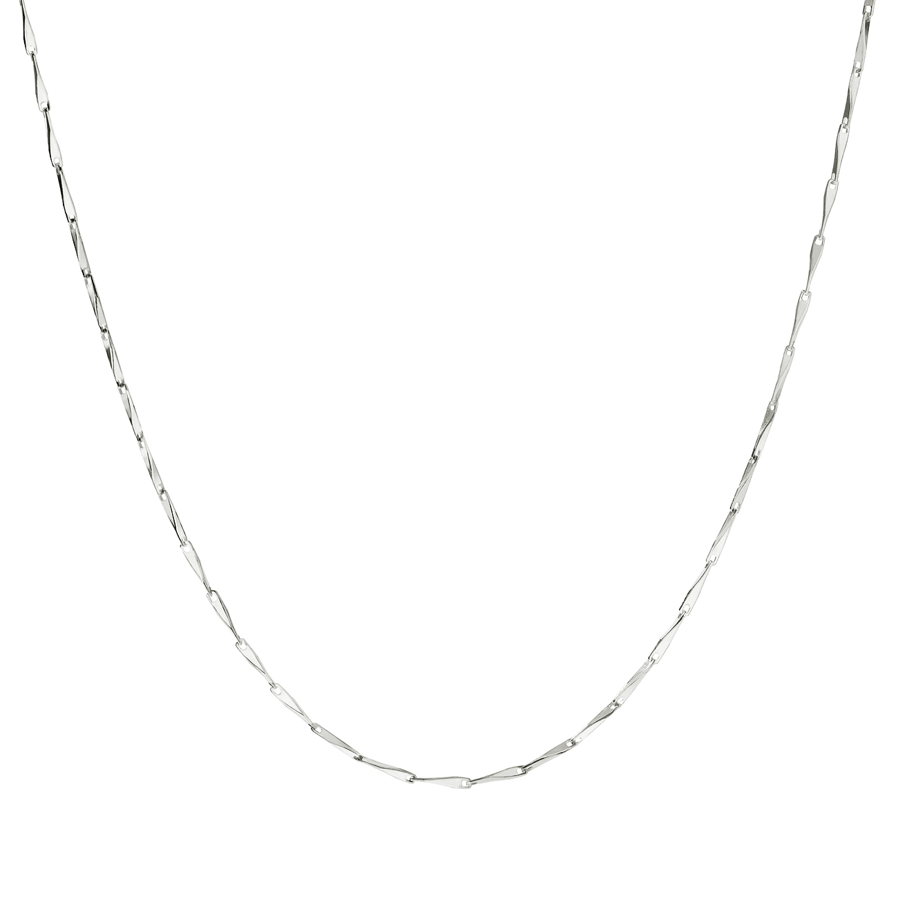 Twisty Necklace  Silver