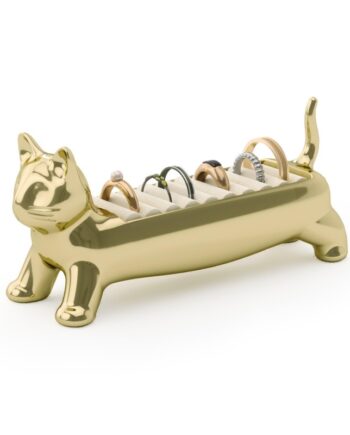 Umbra Smykkeorganizer Til Ringe Kattedesign Guld